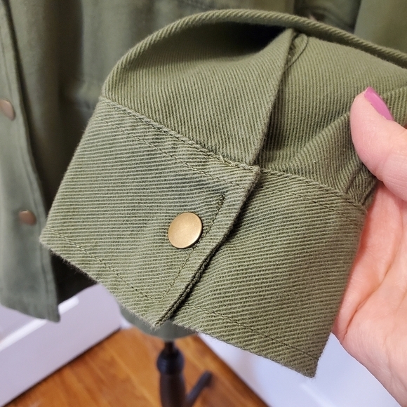 NWT Lucky Brand Army Green Spring/Fall Jacket Size Large, Retail $169.00 - Picture 4 of 14
